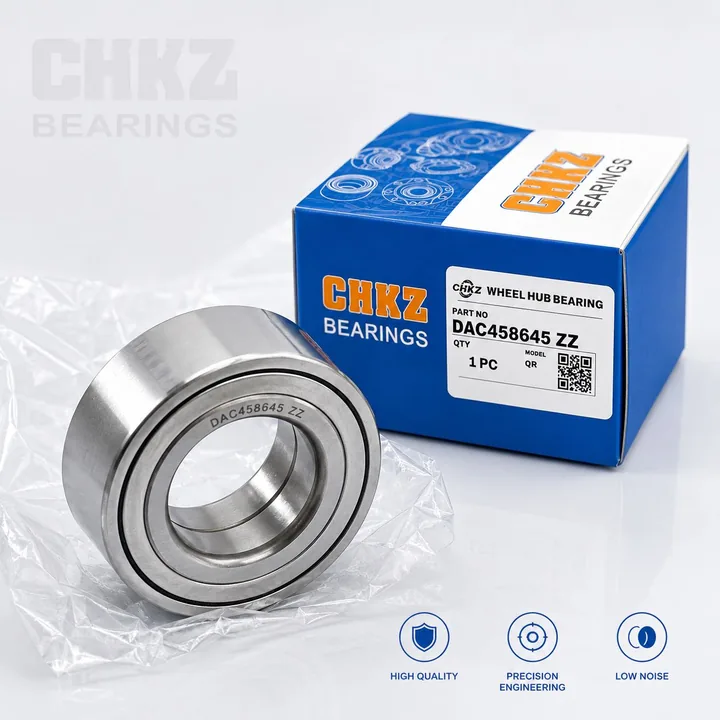 CHKZ DAC458645 wheel hub bearing with branded box and part-number label